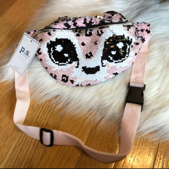 Aeropostale Other - P.S. from Aeropostale Sequin Pink Fox Fanny Pack